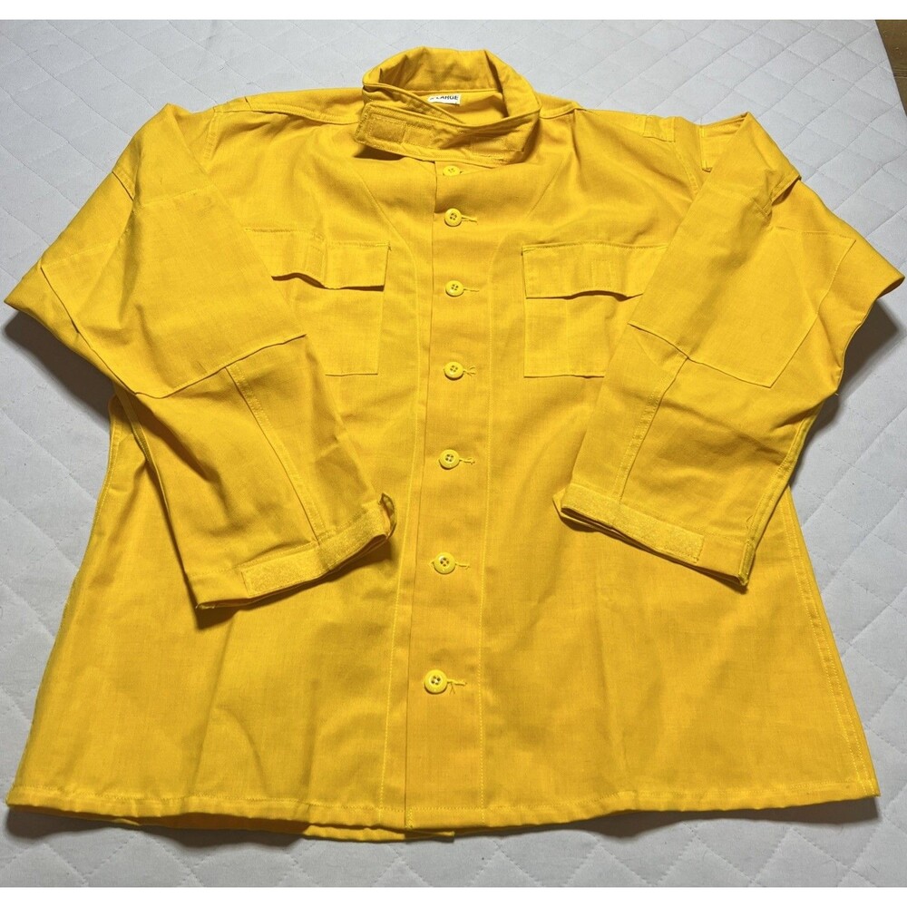 New! Wildland Firefighter Yellow Shirt Weckworth MFG FR Aramid Size XL